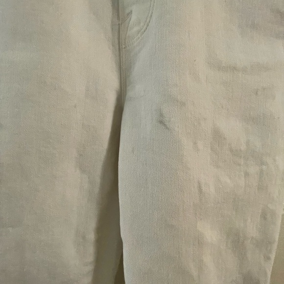 Frame Denim Le Garcon Denim Overalls Jumpsuit, Blanc White Size XSmall - Picture 9 of 10